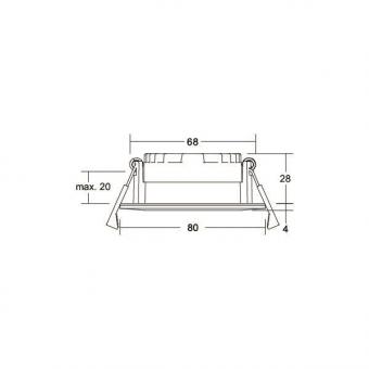 Brumberg LED-Einbaustrahler 230 12647173 
