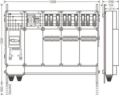 Hensel Ladeverteiler     Mi EV 43kW 9001 
