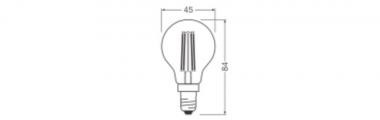 LEDV LED Tropfen 5,9-60W/827 806lm 