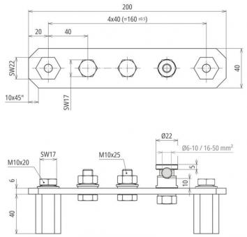 Dehn 472246 PAS    PAS 3AP M10 KSM10 V4A 