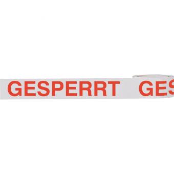 HEIN 186004 Klebeband GESPERRT weiß/rot 