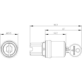 Siemens 3SU10005BM010AA0 Schlüssel- 