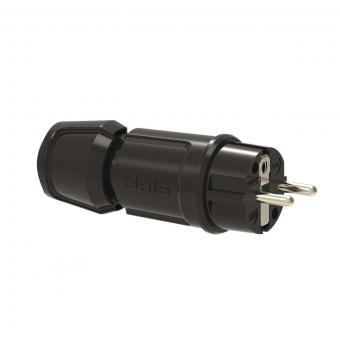 Bals Schuko Stecker schwarz         7372 