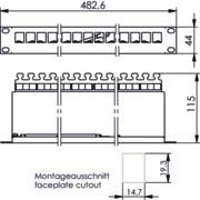 TG 19" Modulträger 1 HE      J02023A0033 