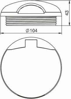 OBO SH80 T 7011 Geräteschutzhaube PA 