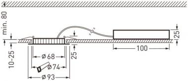 TRIL Slim-Downlight Aviella C01  6864640 