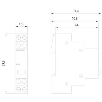 Siemens 5TE4821 Taster 1S 20A 1 Taste 