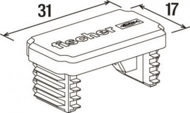 Fischer Abdeckkappe AK 17         538746 