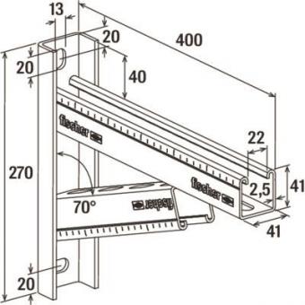 Fischer Massive Auslegerkonsole   538019 