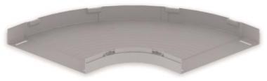 Unex Flachbogen 90° lichtgrau      66410 