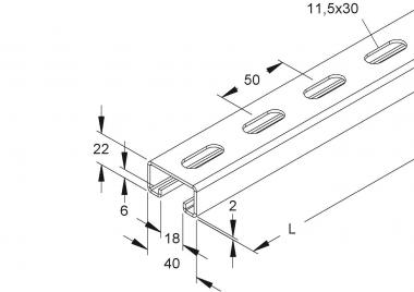 NIED Ankerschiene               2986/3FL 