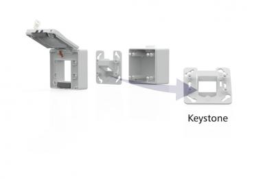 Metz IP44 Modul-AP-Gehäuse  1309470003KI 