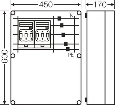 Hensel Mi-NH-Sicherungslasttrenn Mi 6622 