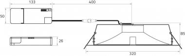 Rutec LED Downlight rund,230V   23191SWD 