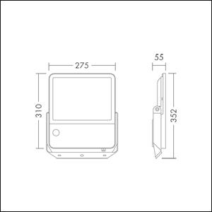 ThornEco LEO VFA PC IP66 S 100W 96701913 