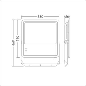 THORN LED-Fluter LEO Flex IP66  96635303 