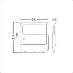 THORN LED-Fluter LEO Flex IP66  96635301 