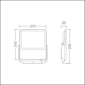 ThornEco LEO VFA IP66 S 100W    96701917 