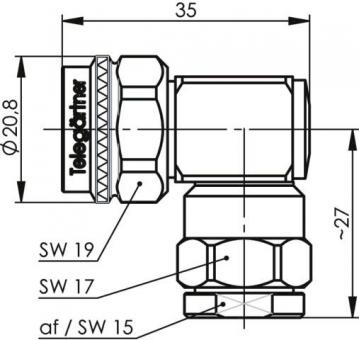 TG N-Kabelwinkelstecker      J01020C0161 