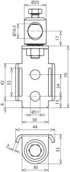DEHN Befestigungsbügel bis 30mm   106321 