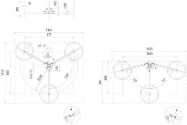 DEHN Dreibeinstativ für DEHNiso-C 105200 