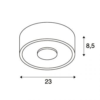 SLV OCCULDAS Deckenaufbauleuchte  117321 