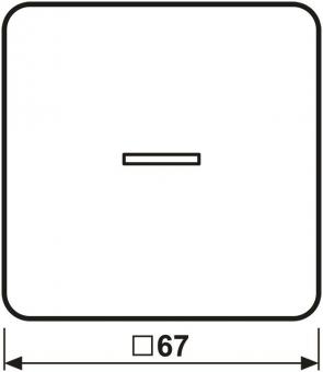 Jung JUNG HOME Taster 1fach  BTCD17101WW 