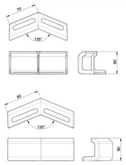 Unex Winkelverbinder horizontal    66841 
