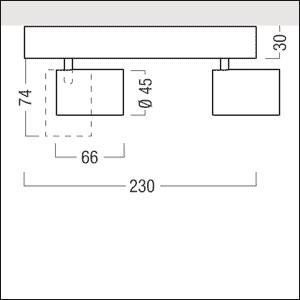 Zumtobel SUP2 M 2/LED550 930 FL 42184413 