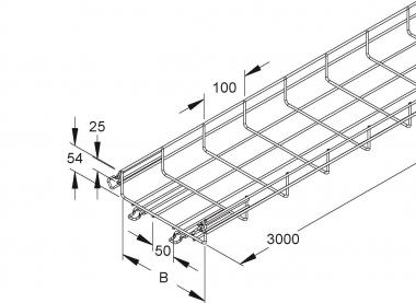 Niedax Gitterrinne U-form   MTC 54.100 V 
