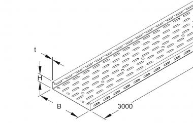 NIED Kabelrinne 35x100mm mit    RL35.100 