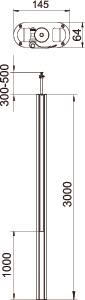 OBO ISST70140EL Installationssäule 