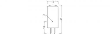 LEDV LED PIN 3,3-40W/827 470lm 