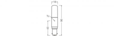 LEDV LED Special T 8-75W/827 1055lm 