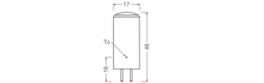 LEDV LED PIN 3,8-40W/827 470lm dimmbar 
