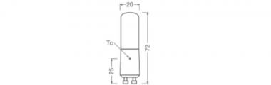 LEDV LED Special T 6,5-60W/827 806lm 