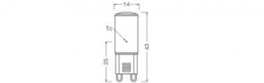 LEDV LED Stiftsockel 1,9-20W/827 200lm 