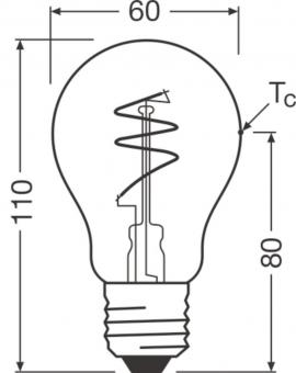 Osram Vintage 1906 LED 4.6W 922 Clear 