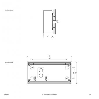 EVN LED Wandanbau -2-flmg.    WA20080125 