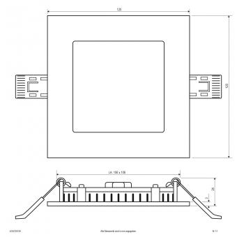 EVN LED Einbaupanel-           LDQ120125 