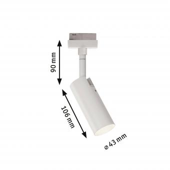 Paulmann URail Spot Tubo 1x5W Weiß 95507 