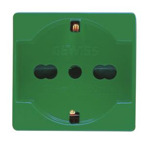 GEWISS Steckdose It./D.St. grün  GW20282 