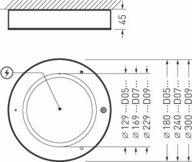 TRILUX Aviella D09 OA 2600 rund   795785 