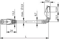 TEGA Patchkabel S/FTP Cat.6a L00001A0199 