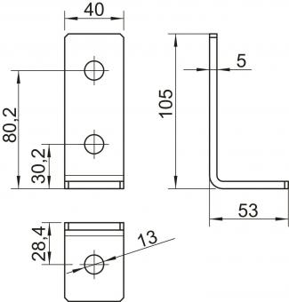 OBO GMS 3 VW 90 FT Verbindungswinkel 90° 