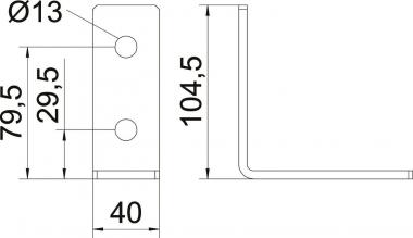 OBO GMS 4 VW 90 FT Verbindungswinkel 90° 