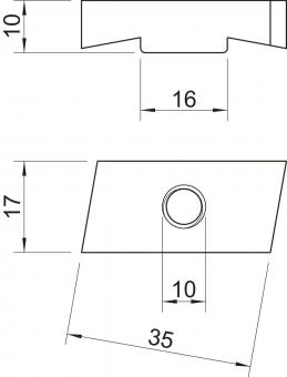 OBO MS40SN M10 A4 Gleitmutter 