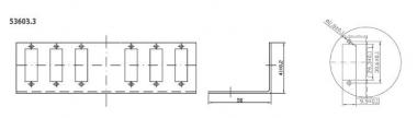 EFB Verteilerplatte 6 SC-Simplex 53603.4 