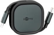 Goobay USB-Kabelbox 1m selbstaufrollend 