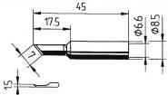 Ersa Lötspitze ERSADUR 1,5mm   0832AD/SB 